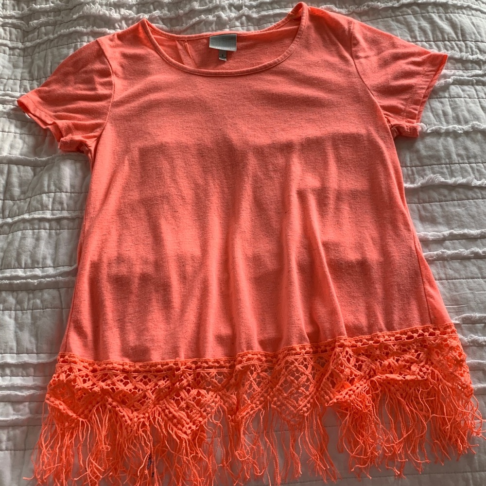 Pink open back top